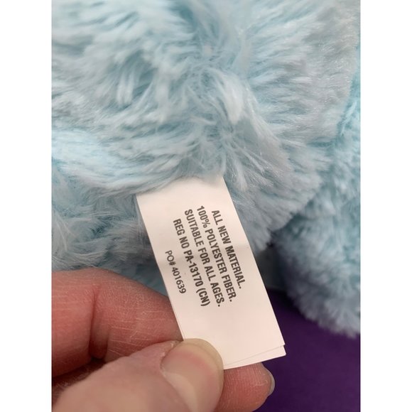 Burton and Burton 13 Inch Sitting Light Blue Soft Bear - Picture 7 of 9